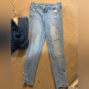 Light Blue Women's Distressed Jeans